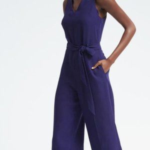 Navy sleeveless jumpsuit Banana Republic, size 0